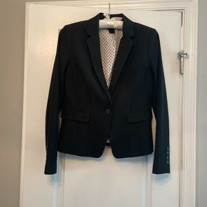 Ann Taylor One-Button Blazer Black Size 4